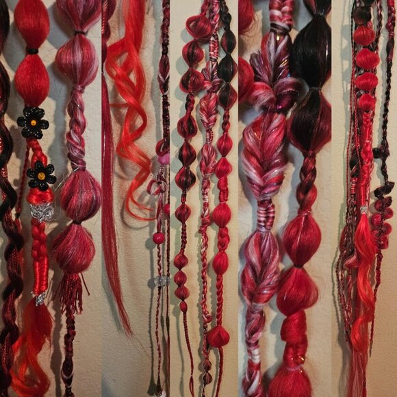 UV Glow reactive deluxe festival braid set 84-92 inch - Picture 9 of 9